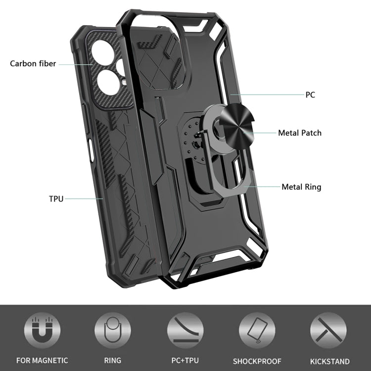 WARSHIP ARMOR Tvrdený kryt pre Xiaomi Redmi Note 12 Pro+ 5G - zelený