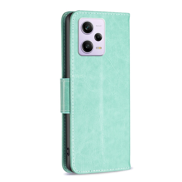 BUTTERFLY Knižkové puzdro pre Xiaomi Redmi Note 12 Pro 5G - zelené