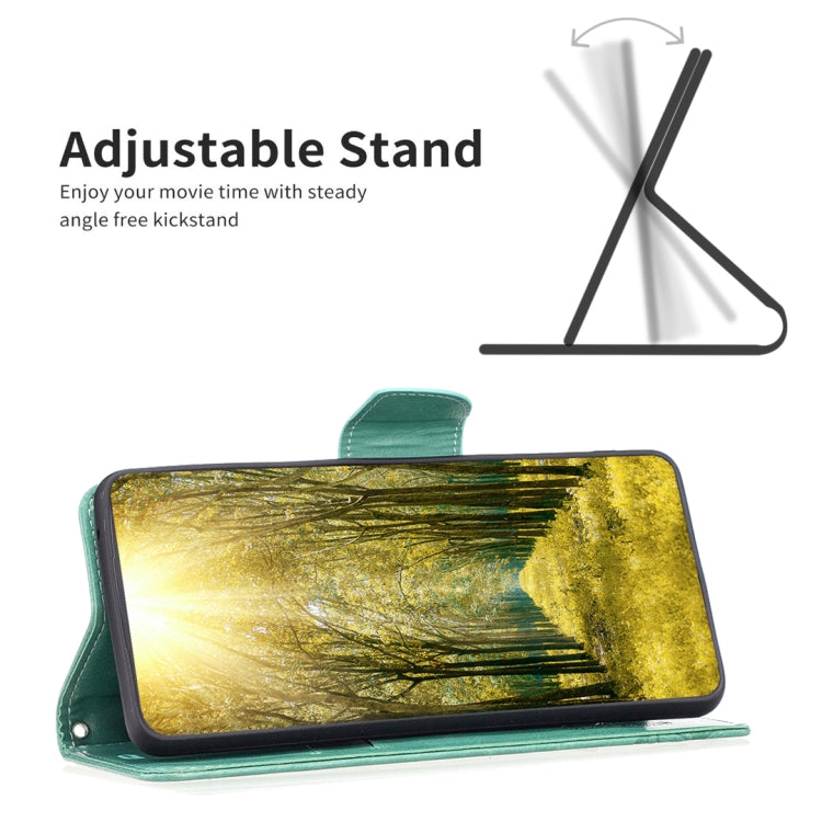 BUTTERFLY Knižkové puzdro pre Xiaomi Redmi Note 12 Pro 5G - zelené