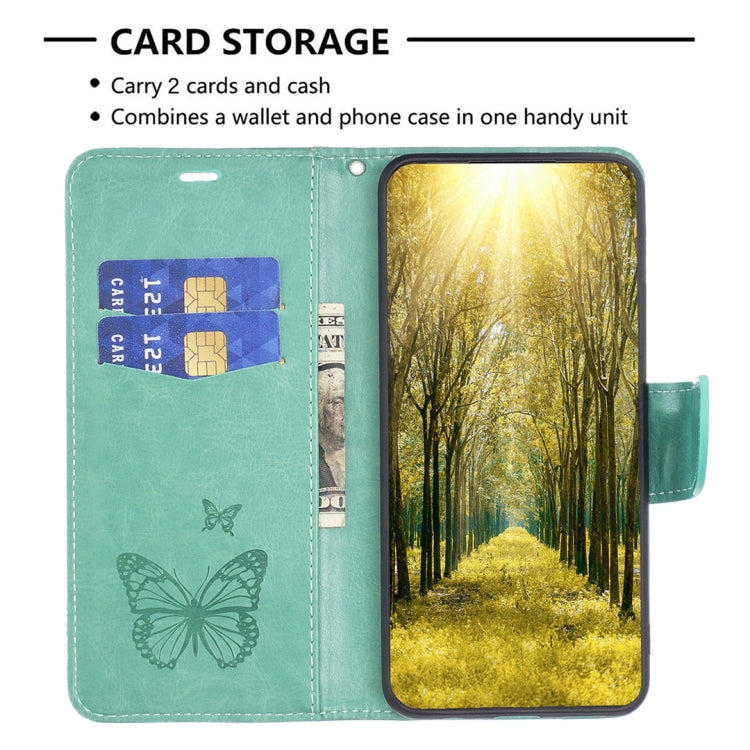 BUTTERFLY Knižkové puzdro pre Xiaomi Redmi Note 12 Pro 5G - zelené