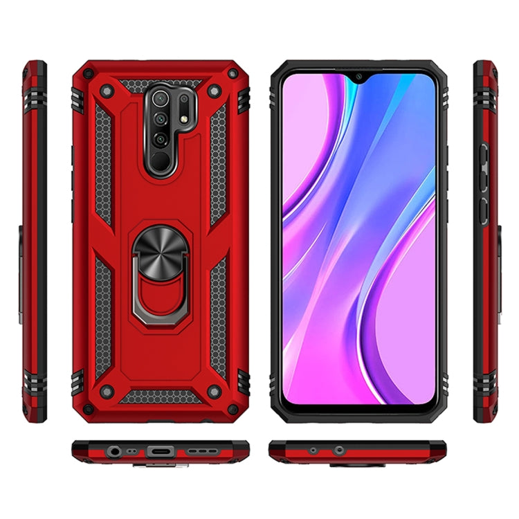 RING ARMOR Tvrdený kryt pre Xiaomi Redmi 9 - zelený