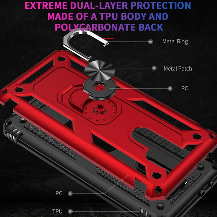 RING ARMOR Tvrdený kryt pre Xiaomi Redmi 9 - sivý