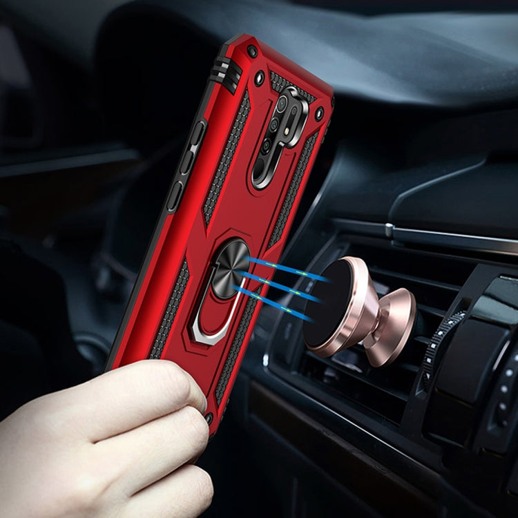 RING ARMOR Tvrdený kryt pre Xiaomi Redmi 9 - sivý