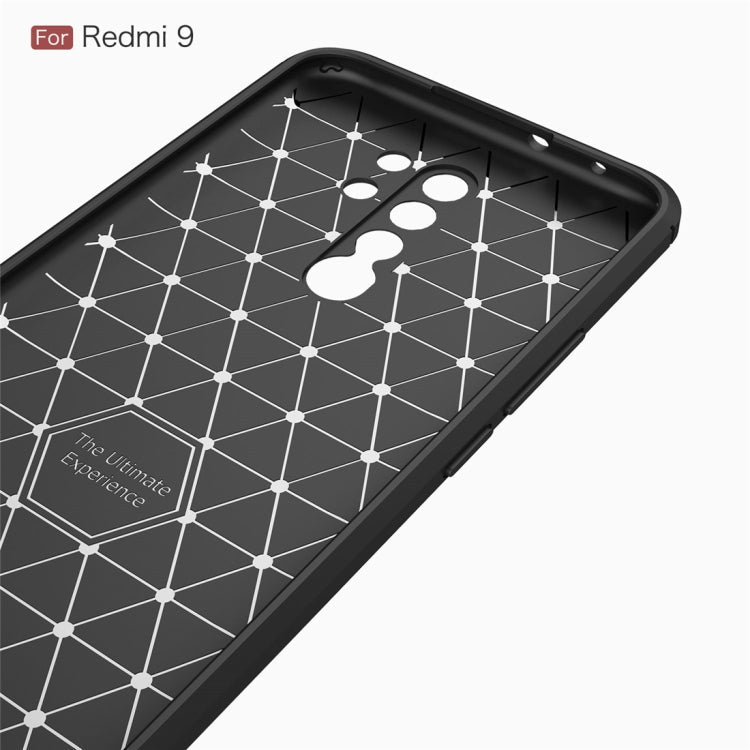 CARBON Zadný obal pre Xiaomi Redmi 9 - čierny