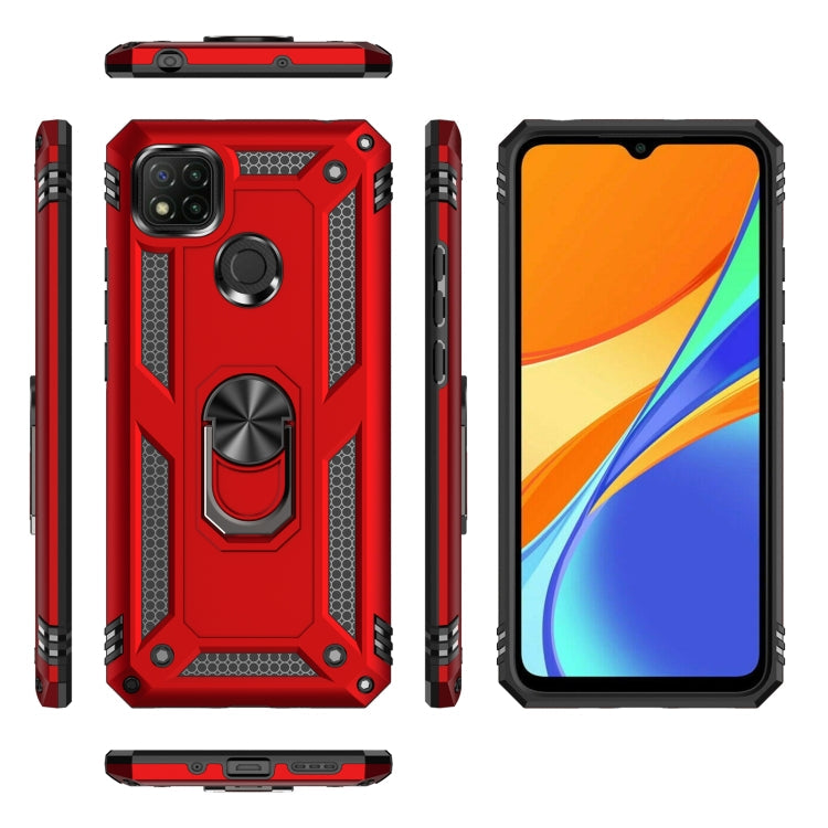 RING ARMOR Tvrdený kryt pre Xiaomi Redmi 9C - sivý