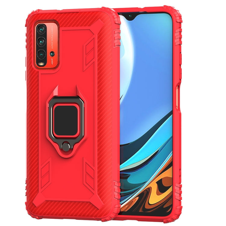 RING ARMOR Tvrdený kryt pre Xiaomi Redmi 9T - červený