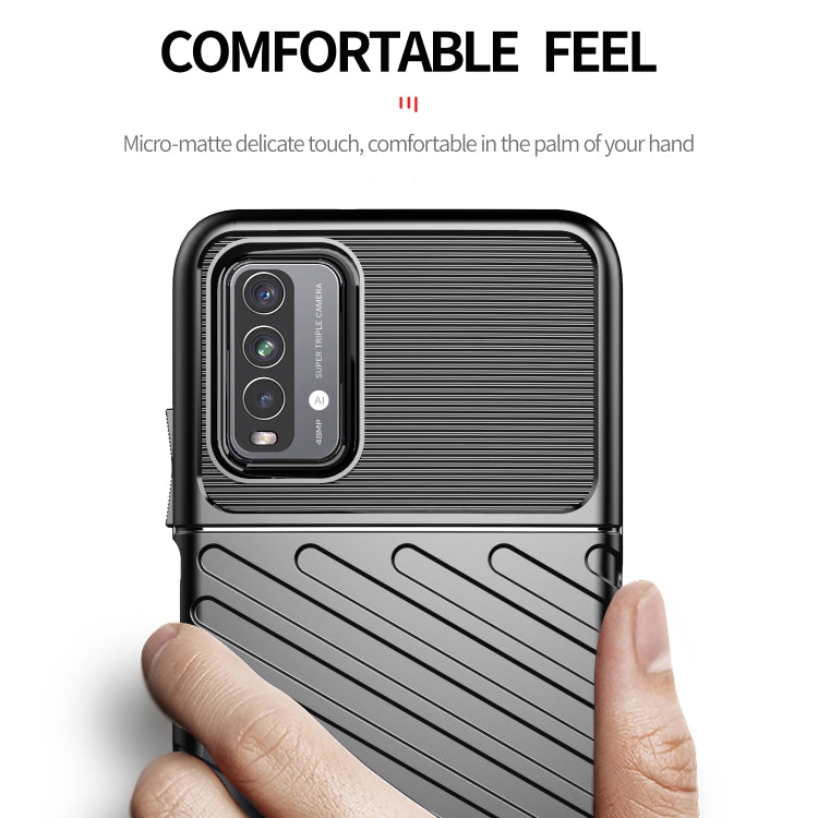 THUNDER Ochranný kryt pre Xiaomi Redmi 9T - čierny