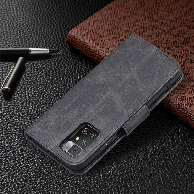 LAMBSKIN Knižkové puzdro pre Xiaomi Redmi 10 / Redmi 10 2022 - čierne