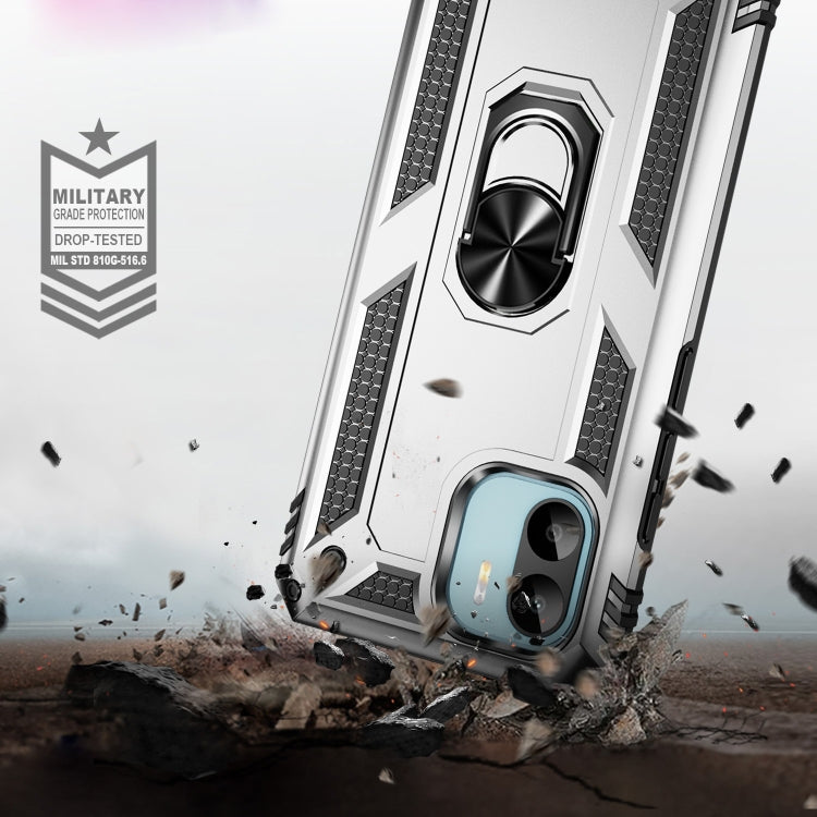 RING ARMOR Tvrdený kryt pre Xiaomi Redmi A1 / Redmi A2 - sivý
