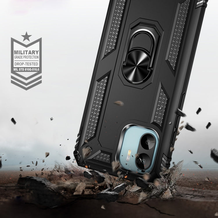 RING ARMOR Tvrdený kryt pre Xiaomi Redmi A1 / Redmi A2 - čierny