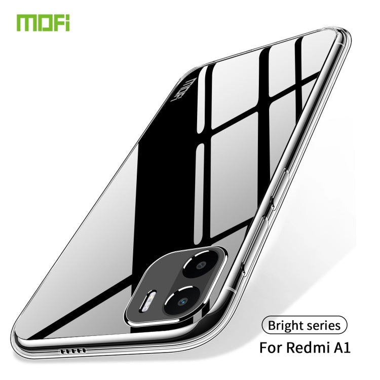 TRANSPARENTNÝ Silikónový obal pre Xiaomi Redmi A1 / Redmi A2 - priesvitný