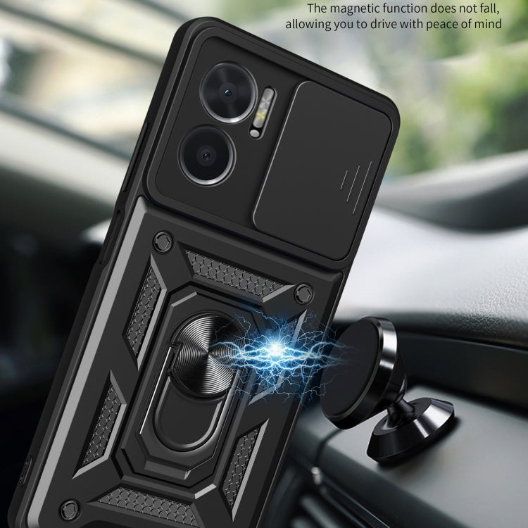 SLIDING ARMOR Tvrdený kryt pre Xiaomi Redmi 10 5G - sivý