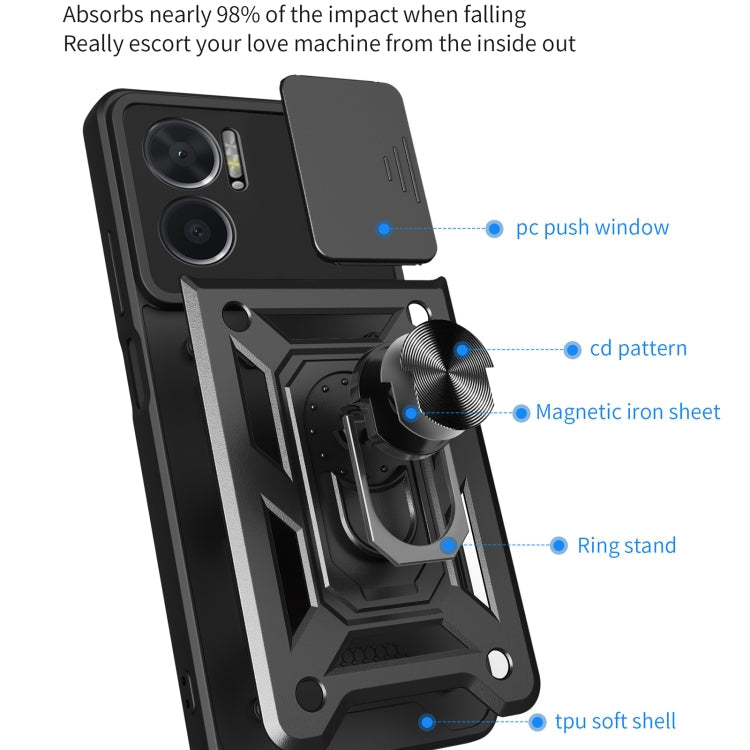 SLIDING ARMOR Tvrdený kryt pre Xiaomi Redmi 10 5G - zelený