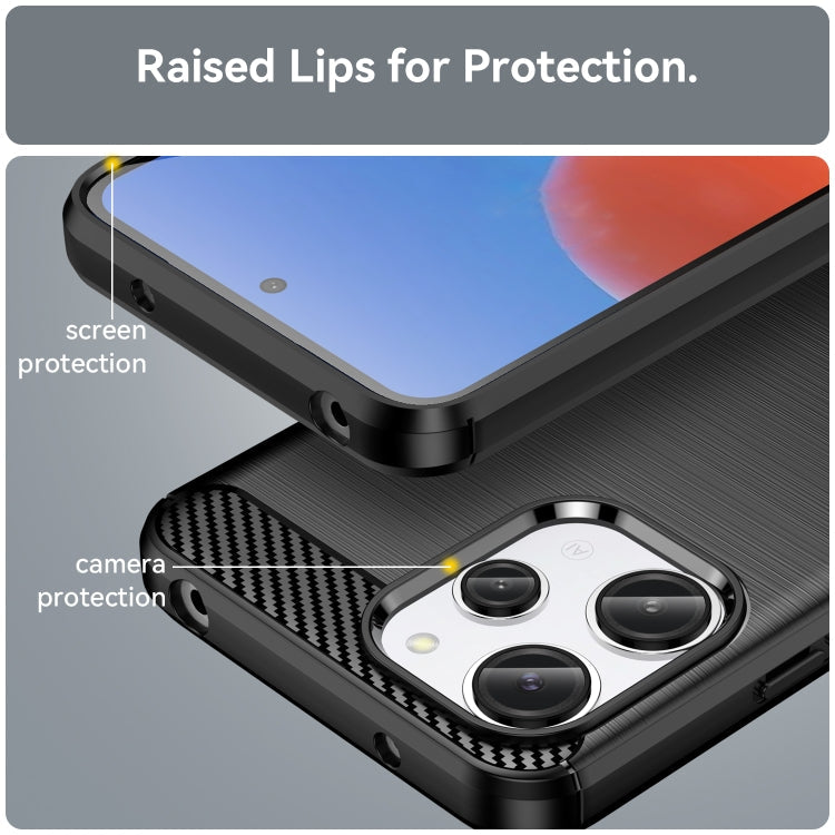 CARBON Zadný obal pre Xiaomi Redmi 12 - čierny