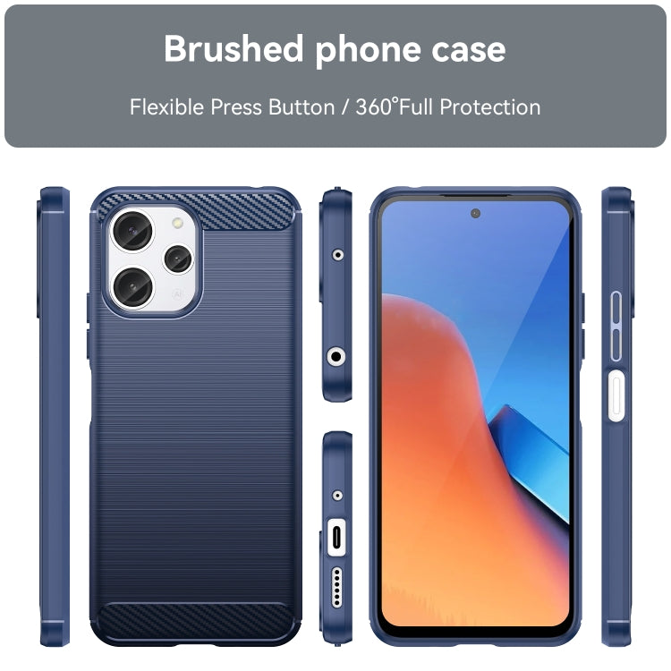 CARBON Zadný obal pre Xiaomi Redmi 12 - modrý