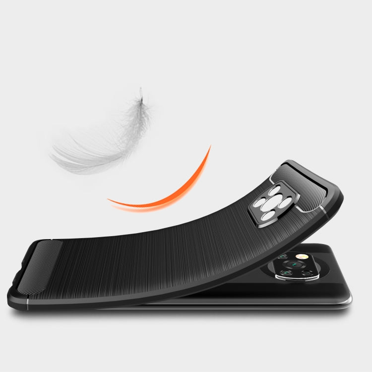CARBON Zadný obal pre Xiaomi Poco X3 NFC / X3 Pro - modrý