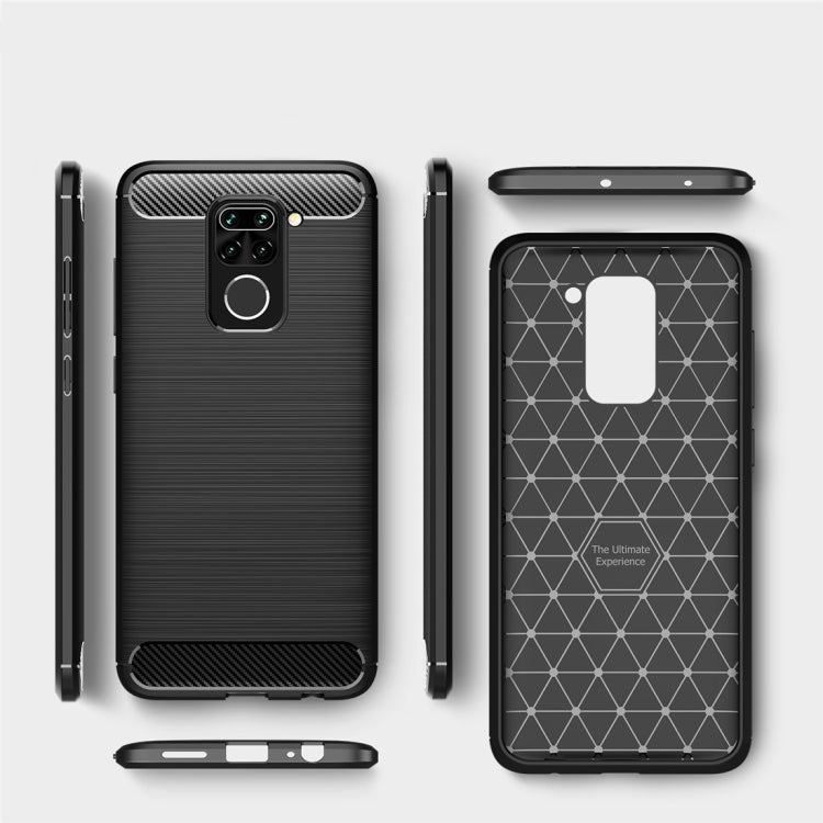CARBON Zadný obal pre Xiaomi Redmi Note 9 - čierny