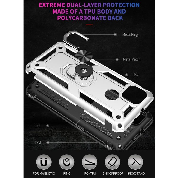 RING ARMOR Tvrdený kryt pre Motorola Moto G9 Power - sivý