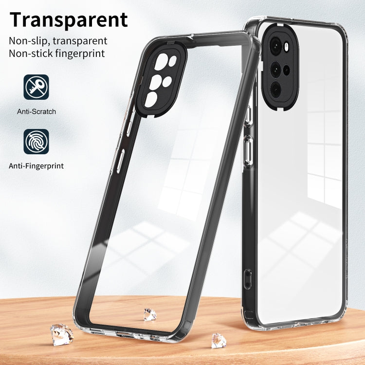 FRAME Zadný kryt pre Motorola Moto G22 - čierny