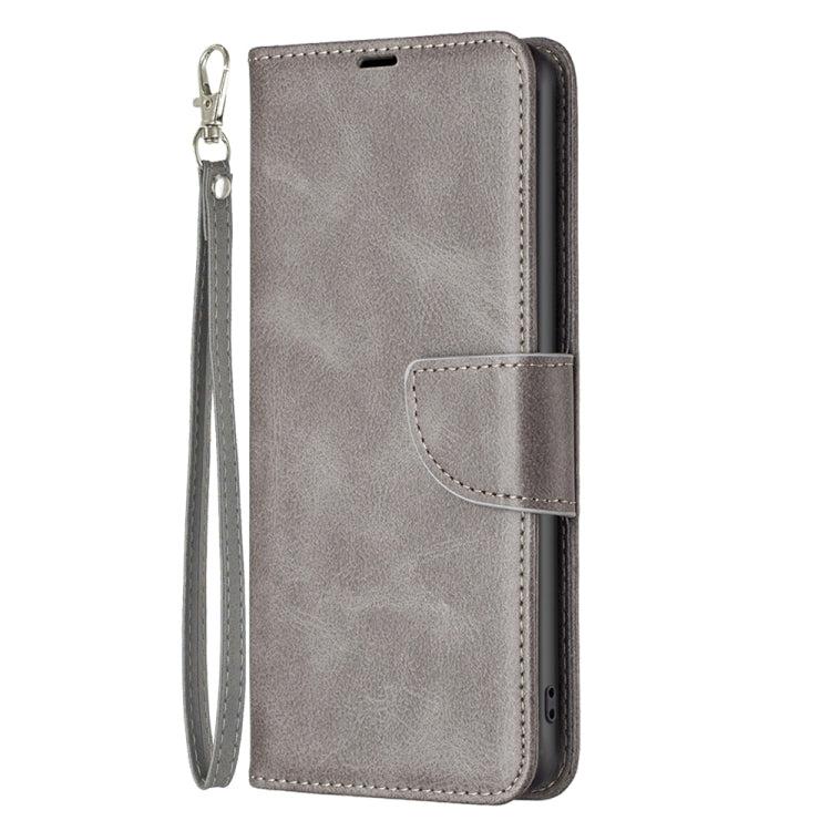 LAMBSKIN Knižkové puzdro pre Motorola Moto G13 / G23 / G53 5G - sivé