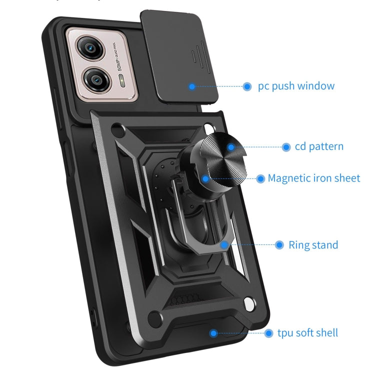 SLIDING ARMOR Tvrdený kryt pre Motorola Moto G13 / G23 - zlatý