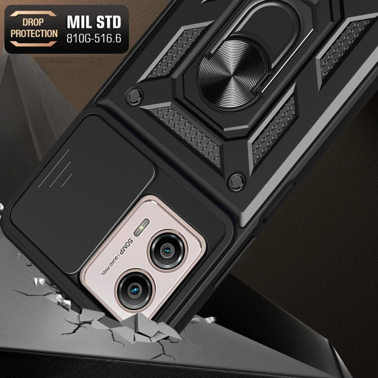 SLIDING ARMOR Tvrdený kryt pre Motorola Moto G13 / G23 - zlatý