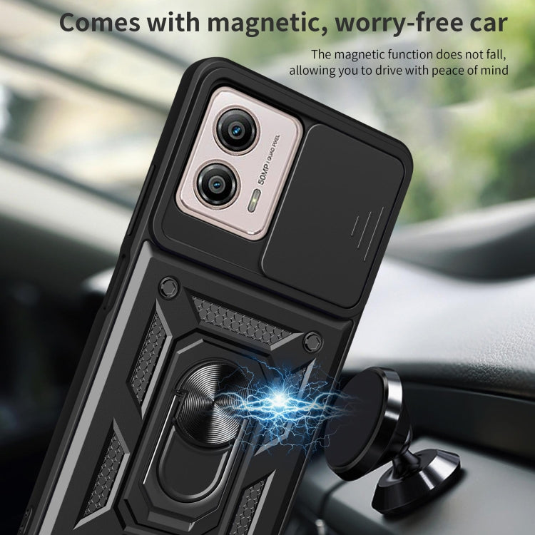 SLIDING ARMOR Tvrdený kryt pre Motorola Moto G13 / G23 - zelený