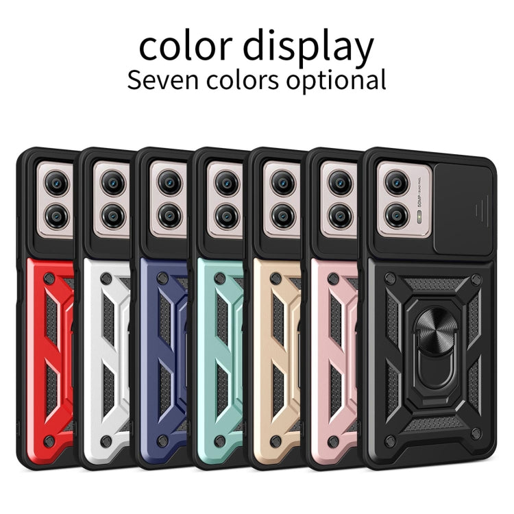 SLIDING ARMOR Tvrdený kryt pre Motorola Moto G13 / G23 - červený