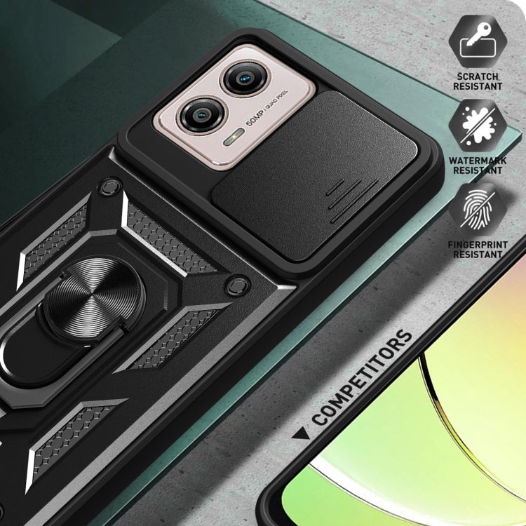 SLIDING ARMOR Tvrdený kryt pre Motorola Moto G13 / G23 - červený
