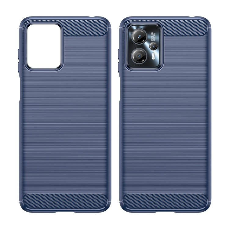CARBON Zadný obal pre Motorola Moto G13 / G23 - modrý