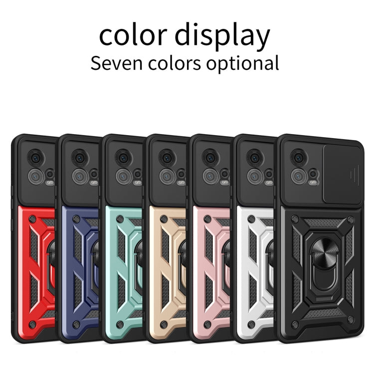SLIDING ARMOR Tvrdený kryt pre Motorola Moto G72 - zlatý