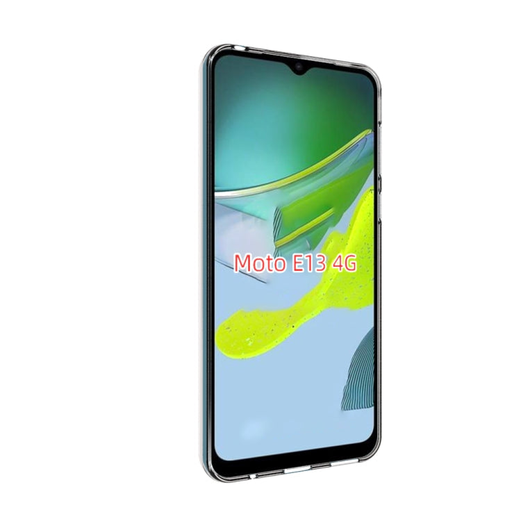 TRANSPARENTNÝ Silikónový obal pre Motorola Moto E13 - priesvitný