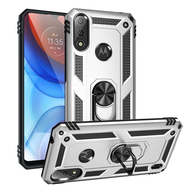 RING ARMOR Tvrdený kryt pre Motorola Moto E7 Power / E7i Power - sivý