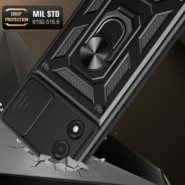 SLIDING ARMOR Tvrdený kryt pre Motorola Moto E13 - sivý