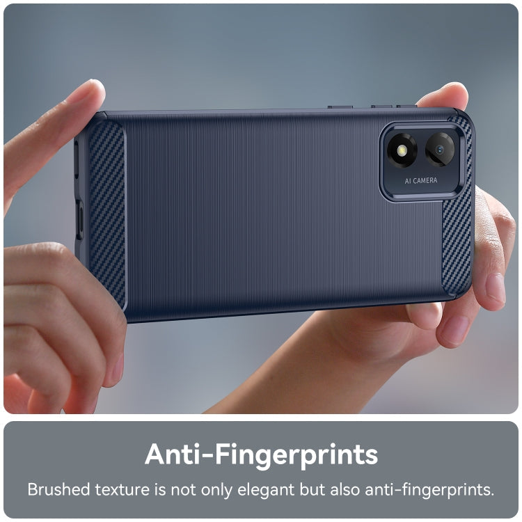 CARBON Zadný obal pre Motorola Moto E13 - modrý