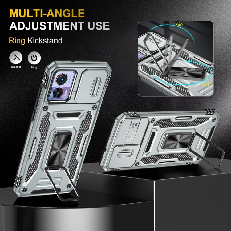 HOLDER ARMOR Tvrdený kryt pre Motorola Edge 30 Neo - sivý