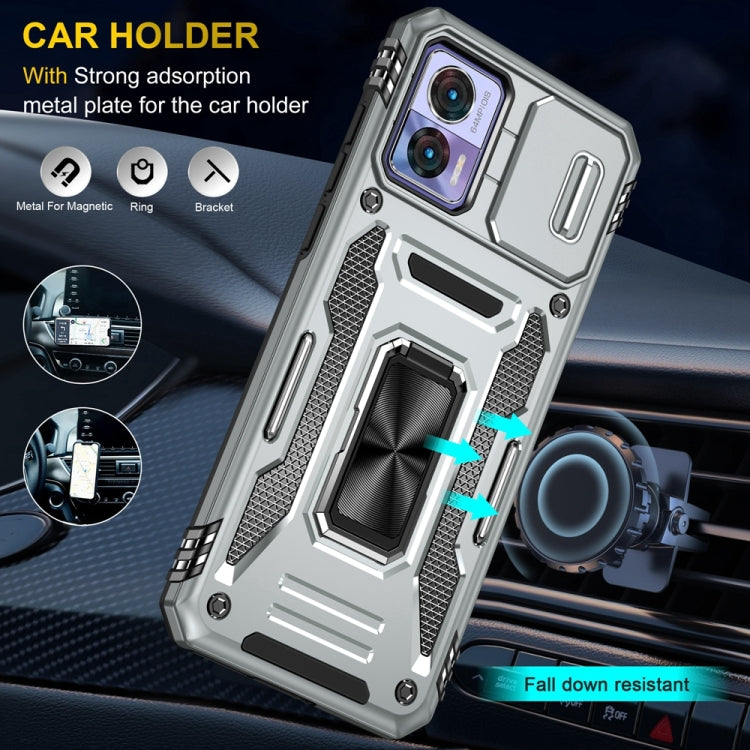 HOLDER ARMOR Tvrdený kryt pre Motorola Edge 30 Neo - sivý