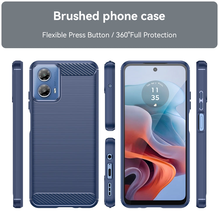 CARBON Zadný obal pre Motorola Moto G34 5G - modrý