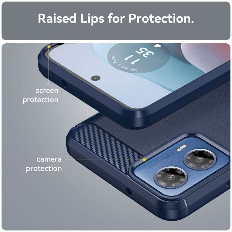 CARBON Zadný obal pre Motorola Moto G34 5G - modrý