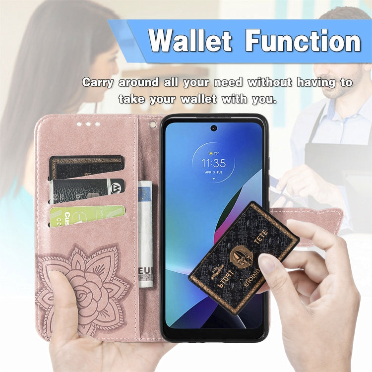 BUTTERFLY Knižkové puzdro pre Motorola Moto G53 5G - sivé