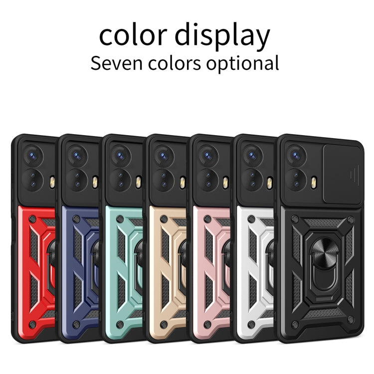 SLIDING ARMOR Tvrdený kryt pre Motorola Moto G53 5G - zelený