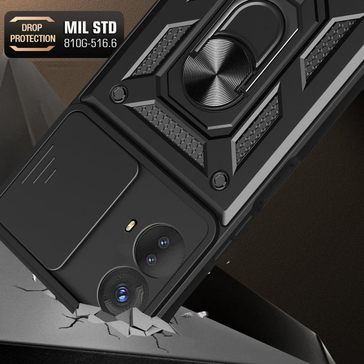 SLIDING ARMOR Tvrdený kryt pre Motorola Moto G53 5G - zelený