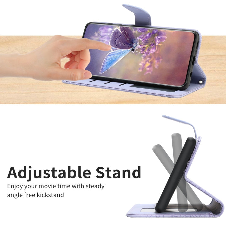 BUTTERFLY Knižkové puzdro pre Motorola Moto G14 - fialové