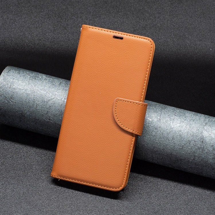 LAMBSKIN Knižkové puzdro pre Motorola Moto G14 - hnedé