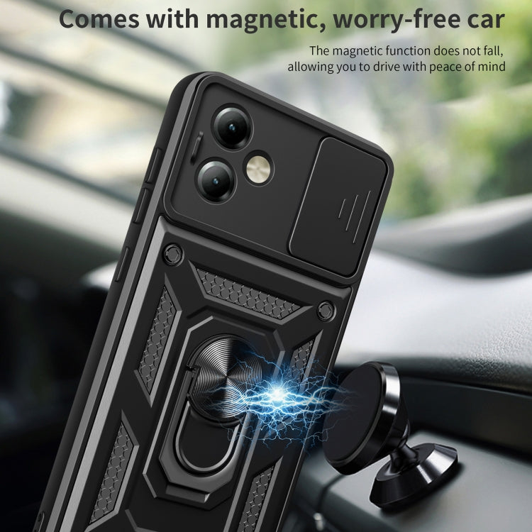 SLIDING ARMOR Tvrdený kryt pre Motorola Moto G14 - červený