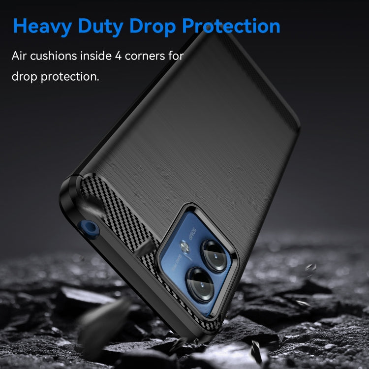CARBON Zadný obal pre Motorola Moto G14 - čierny