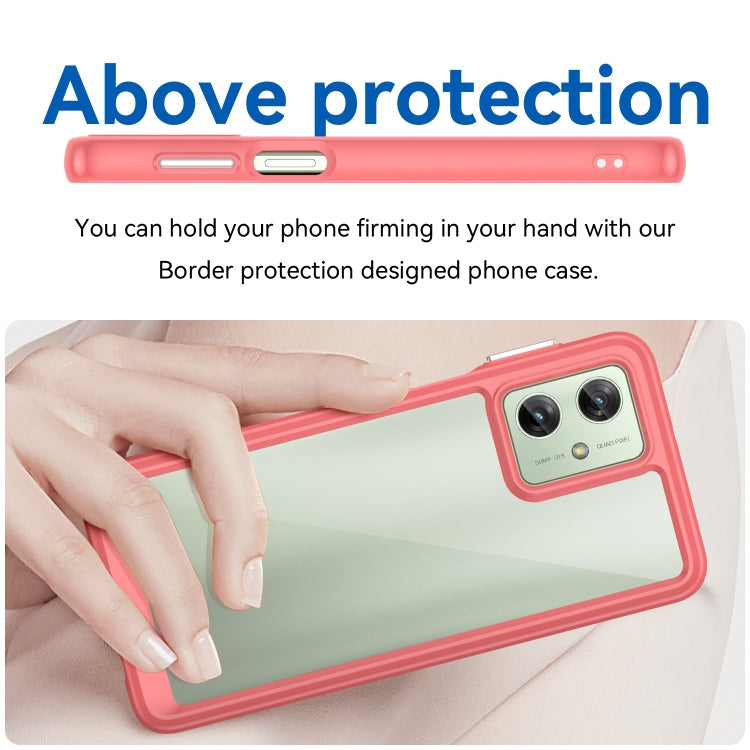 ACRYLIC Zadný kryt pre Motorola Moto G54 5G / G54 5G Power Edition - červený