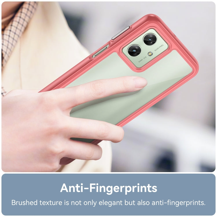 ACRYLIC Zadný kryt pre Motorola Moto G54 5G / G54 5G Power Edition - červený