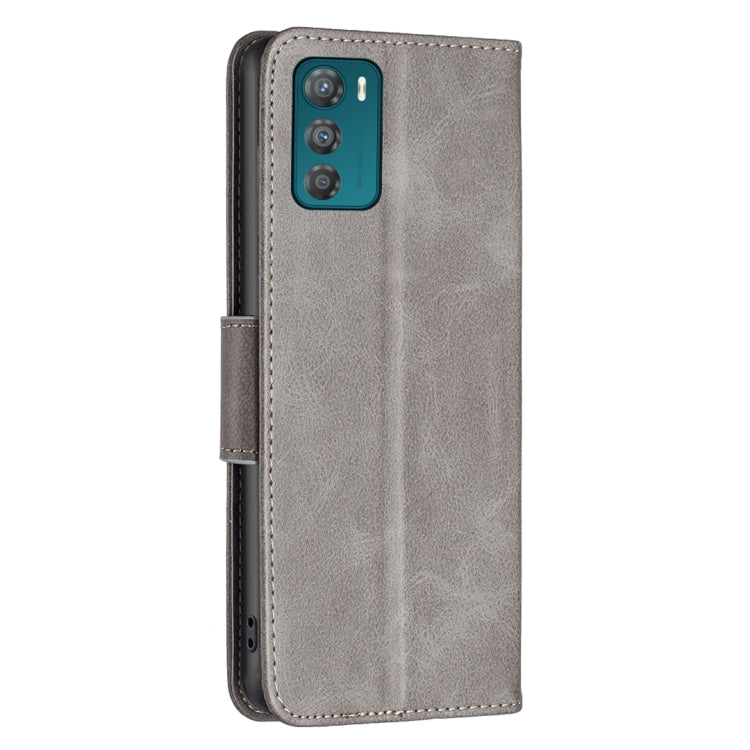 LAMBSKIN Knižkové puzdro pre Motorola Moto G42 - sivé