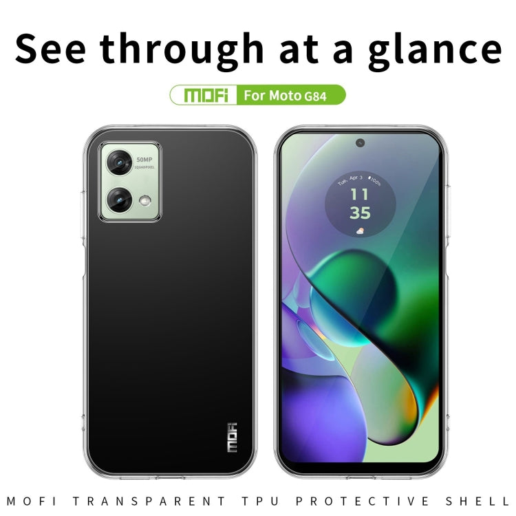 TRANSPARENTNÝ Silikónový obal pre Motorola Moto G84 5G - priesvitný